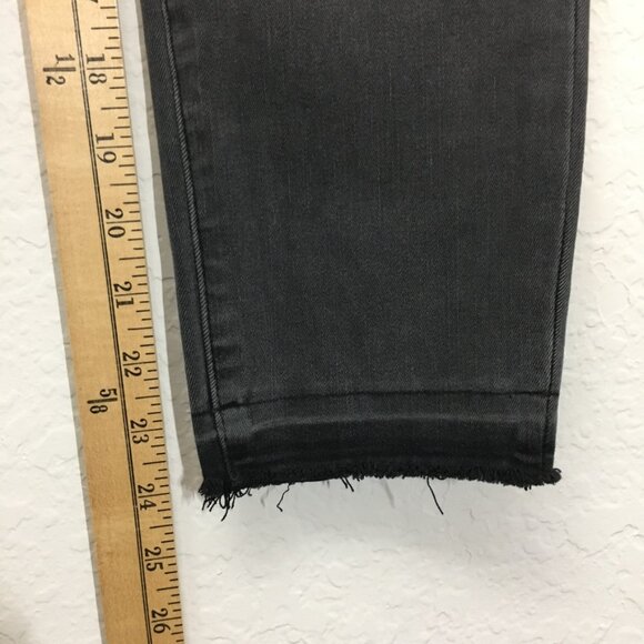 Madewell Womens Jean High-Rise Size 28 Roadtripper Jeggings Skinny Raw Hem Gray - Picture 10 of 14